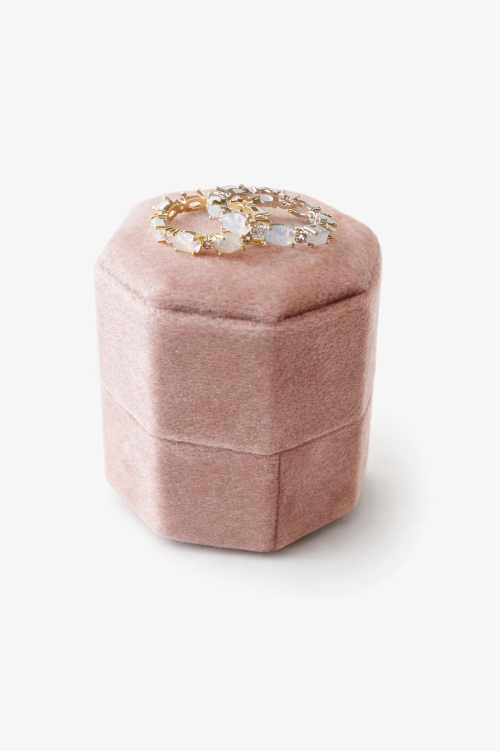 Elodie Opal Eternity Band- Gold