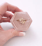 Ivy Twist Adjustable Ring- Gold