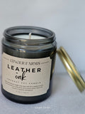 Leather + Oak Candle